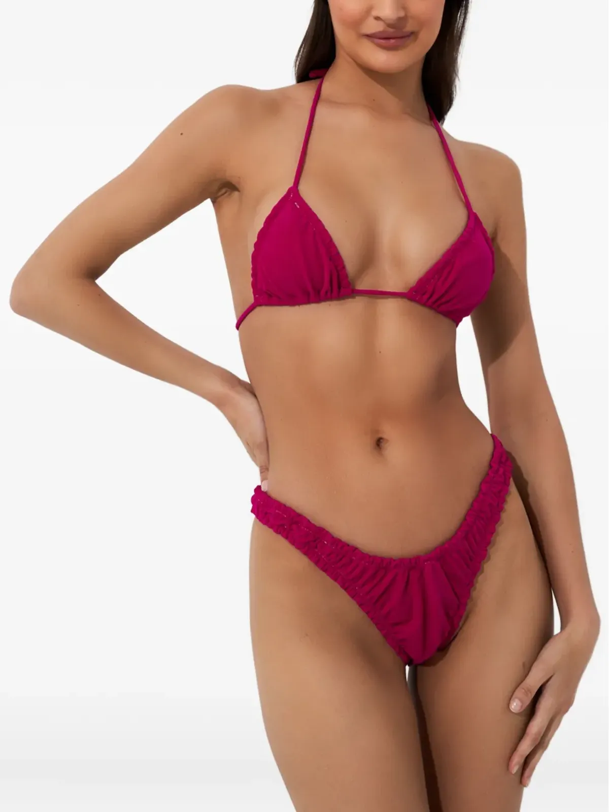 Reina Olga Guia triangle tie bikini - Pink - 画像3