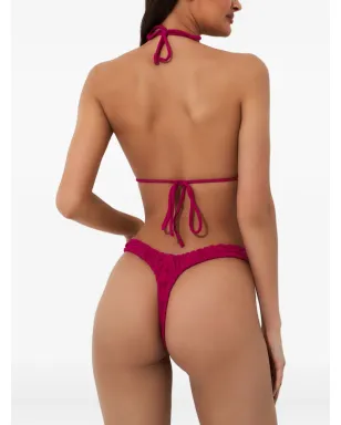 Reina Olga Guia triangle tie bikini - Pink - サムネイル4