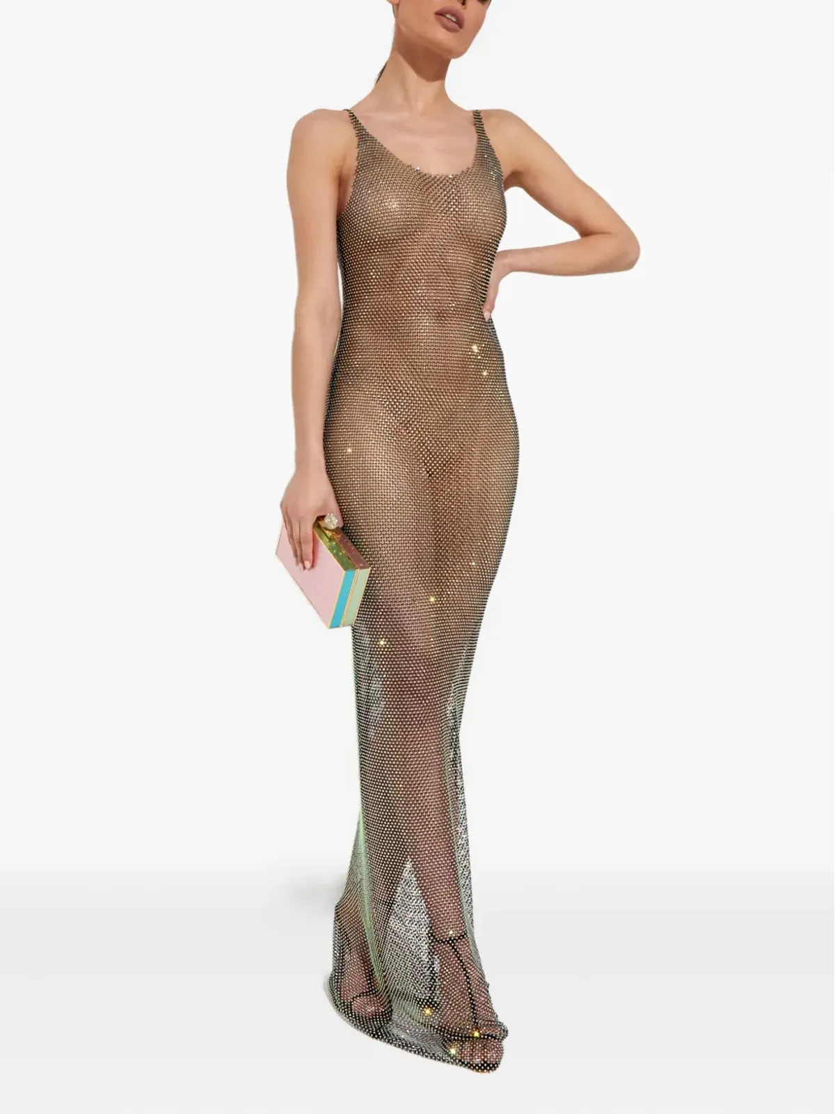 Santa Brands Sydney crystal-embellishment maxi dress - Black - 画像2