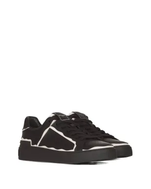 Balmain Pre-Owned B-Court コントラストトリム スニーカー（ブラック） - サムネイル2