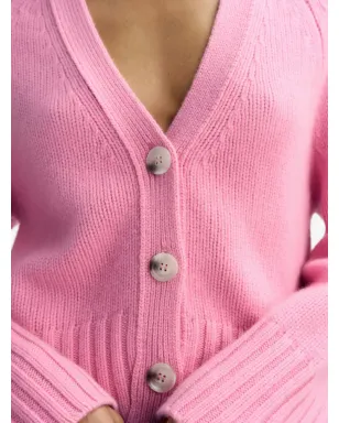 Soft Goat ロングスリーブVネックカーディガン - サムネイル5