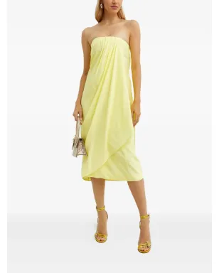 GAUGE81 Onna draped midi dress - Yellow - サムネイル1