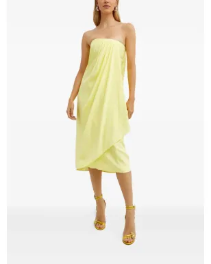 GAUGE81 Onna draped midi dress - Yellow - サムネイル2
