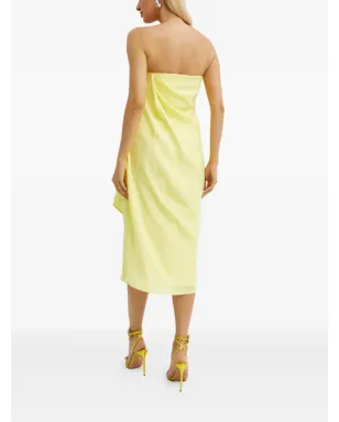 GAUGE81 Onna draped midi dress - Yellow - サムネイル3