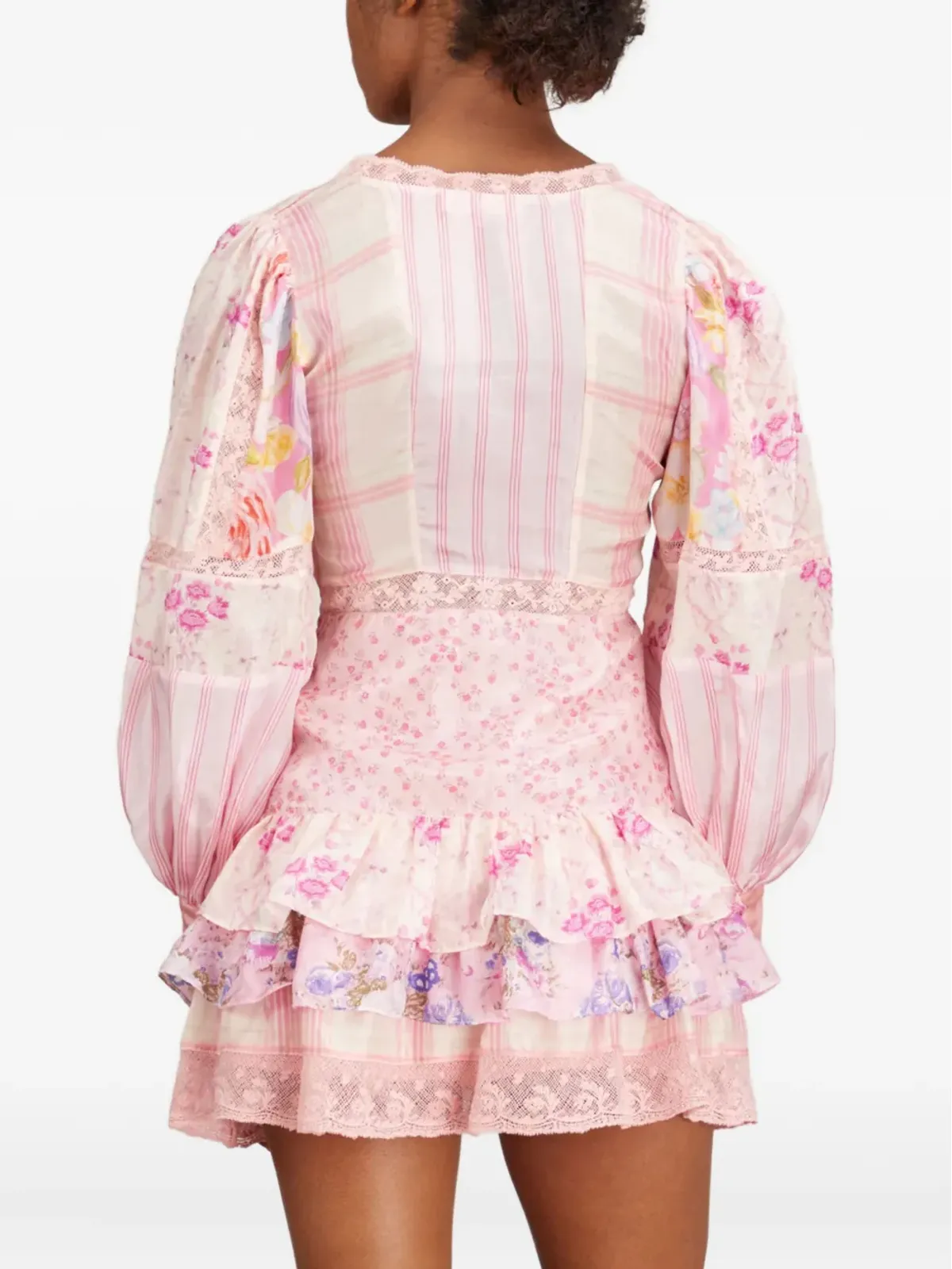 LoveShackFancy Sienne ラッフル付きミニドレス - 画像2