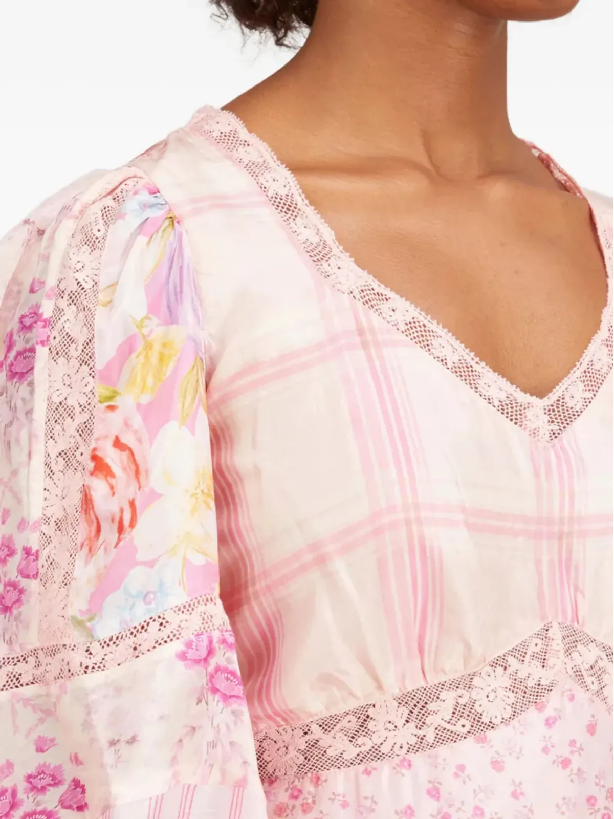 LoveShackFancy Sienne ラッフル付きミニドレス - 画像3