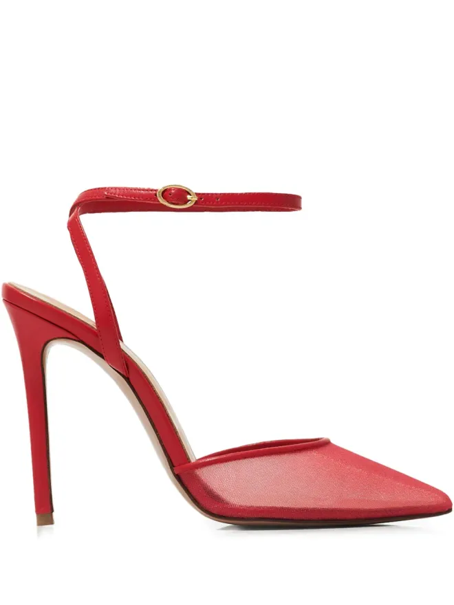 Andrea Wazen Andrea Wazen Denver アンクルストラップパンプス（レッド）の商品画像