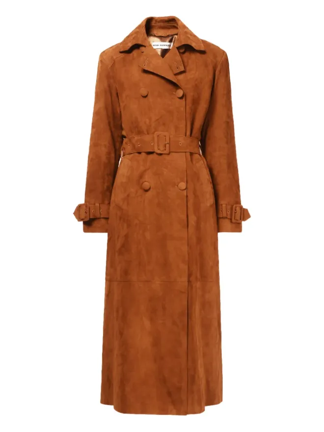 Nour Hammour Nour Hammour Tate ダブルブレストベルトコートの商品画像