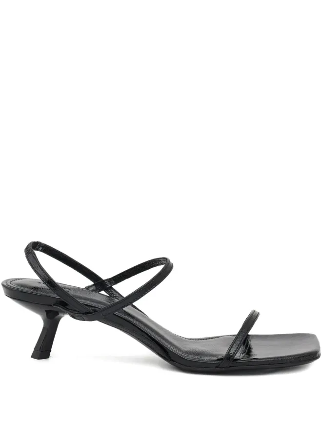 ANINE BING ANINE BING サンダル スティレットヒール スクエアトゥ ブラックの商品画像