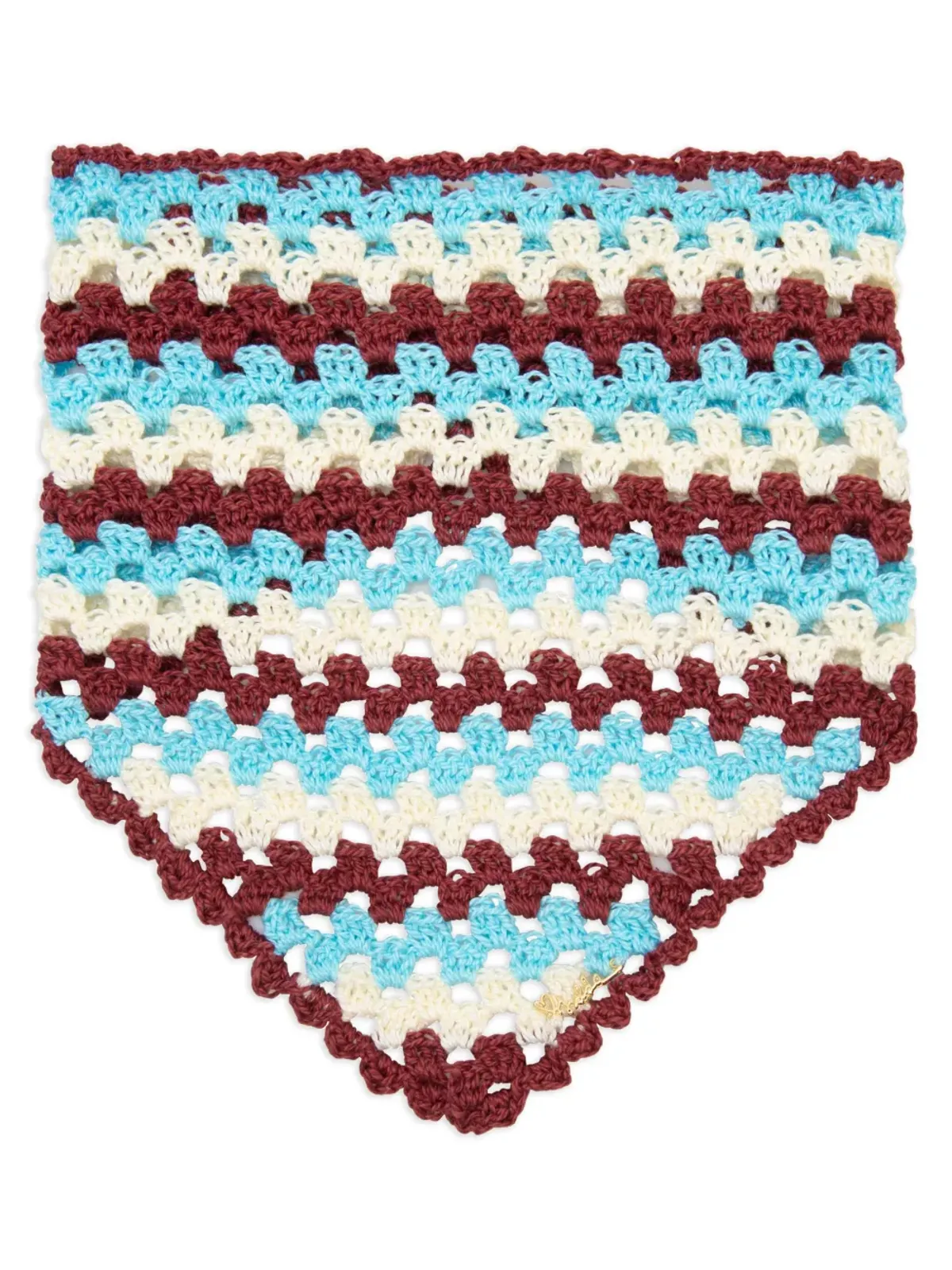 Isolda グラビオラ ストライプ クロシェ編み ヘアアクセサリー - 画像3