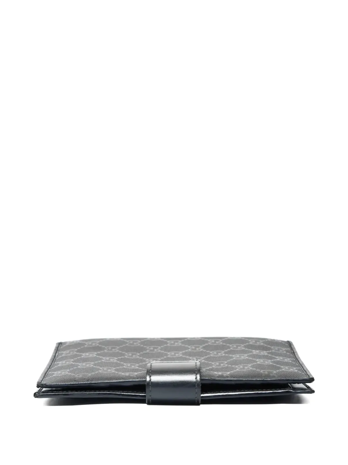 Gucci ビンテージ 1980-1990年代 ロゴパターン ノートブックカバー ブラック - 画像3