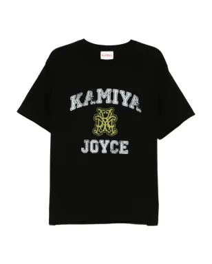 KAMIYA プリントTシャツ - ブラック - サムネイル1