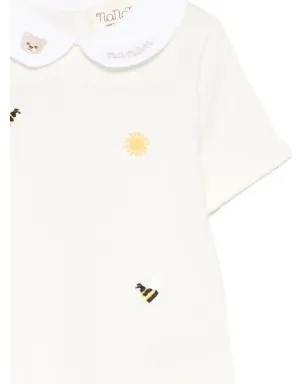 NANAN 刺繍入り襟付きショーティー - サムネイル3
