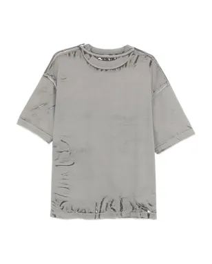Paura コスタ ダメージ加工Tシャツ グレー - サムネイル2