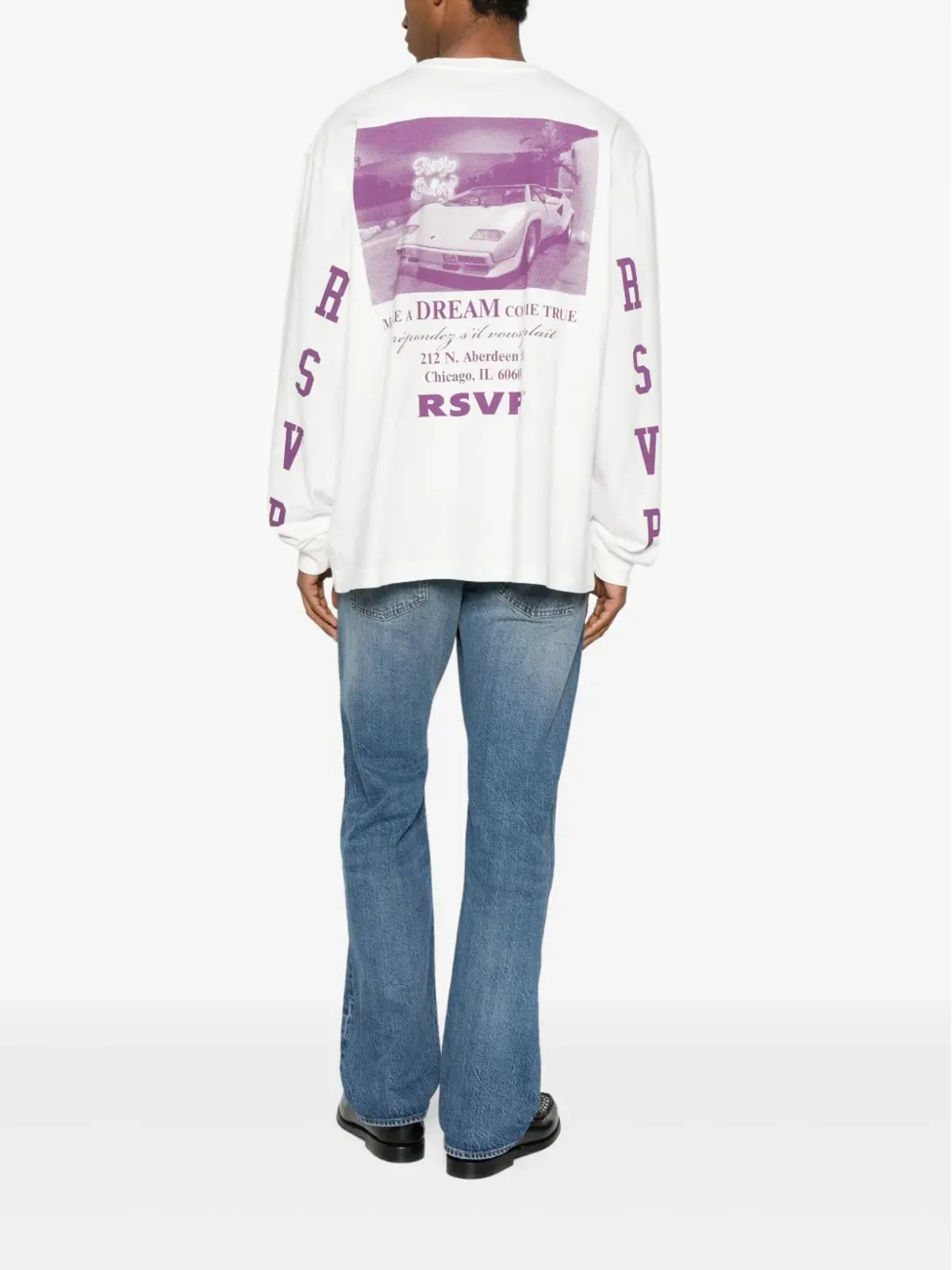 AGOLDE 長袖モックネックTシャツ ホワイト - 画像2