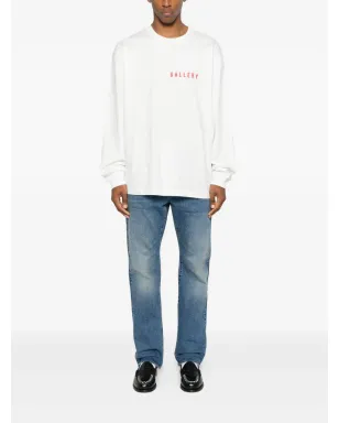 AGOLDE 長袖モックネックTシャツ ホワイト - サムネイル3
