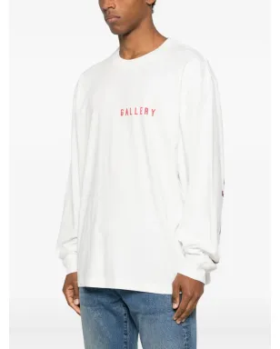 AGOLDE 長袖モックネックTシャツ ホワイト - サムネイル4