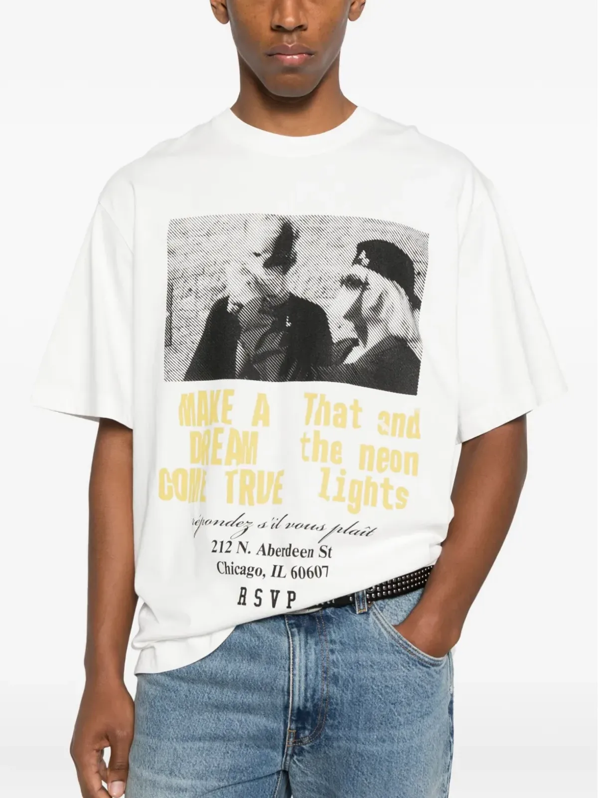 AGOLDE モックネック グラフィック 半袖 Tシャツ - 画像5