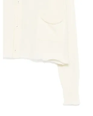 Ma'ry'ya pocket button-fastening cardigan - White - サムネイル3