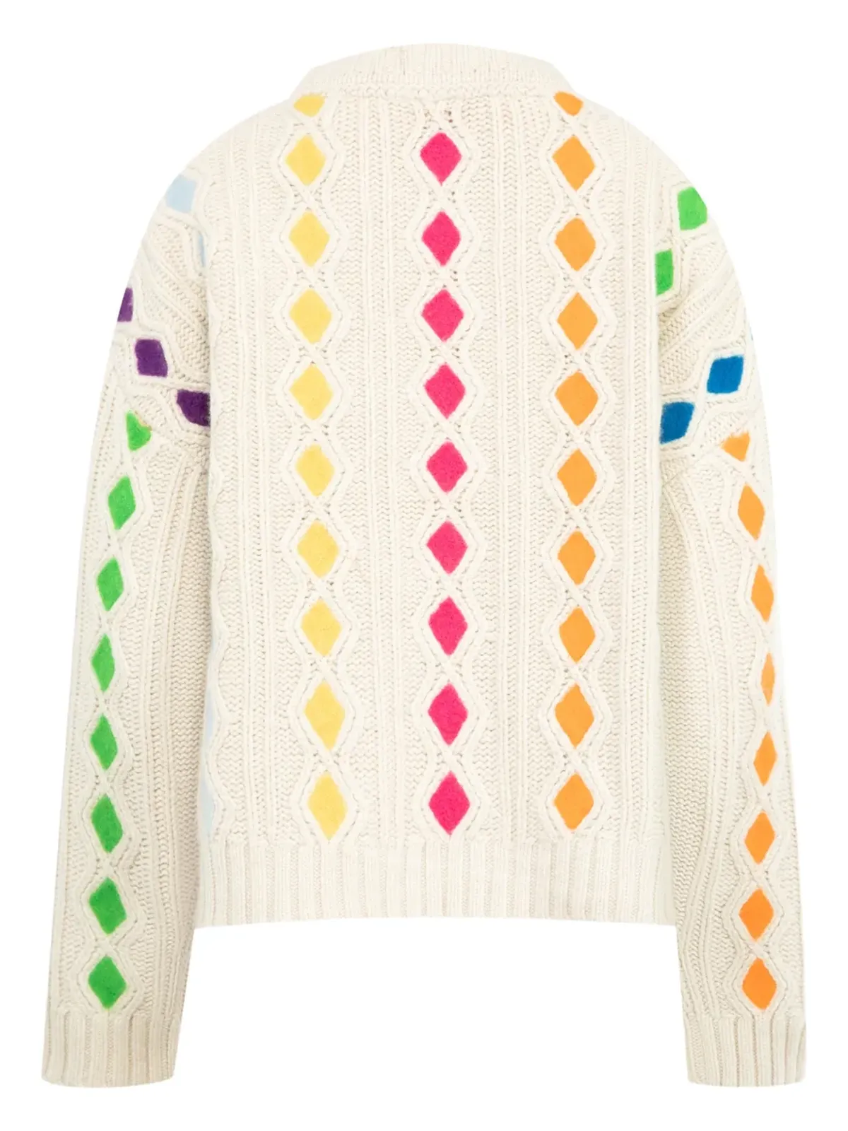Mira Mikati ハーレクイン柄セーター - 画像2