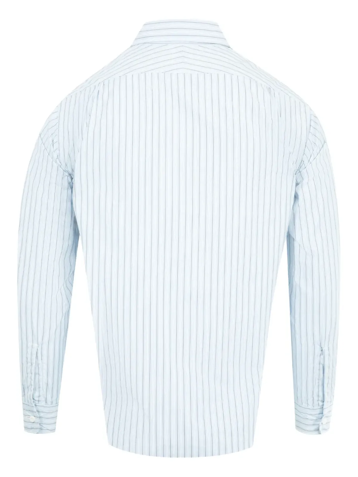 Post O'alls striped pocket shirt - White - 画像2