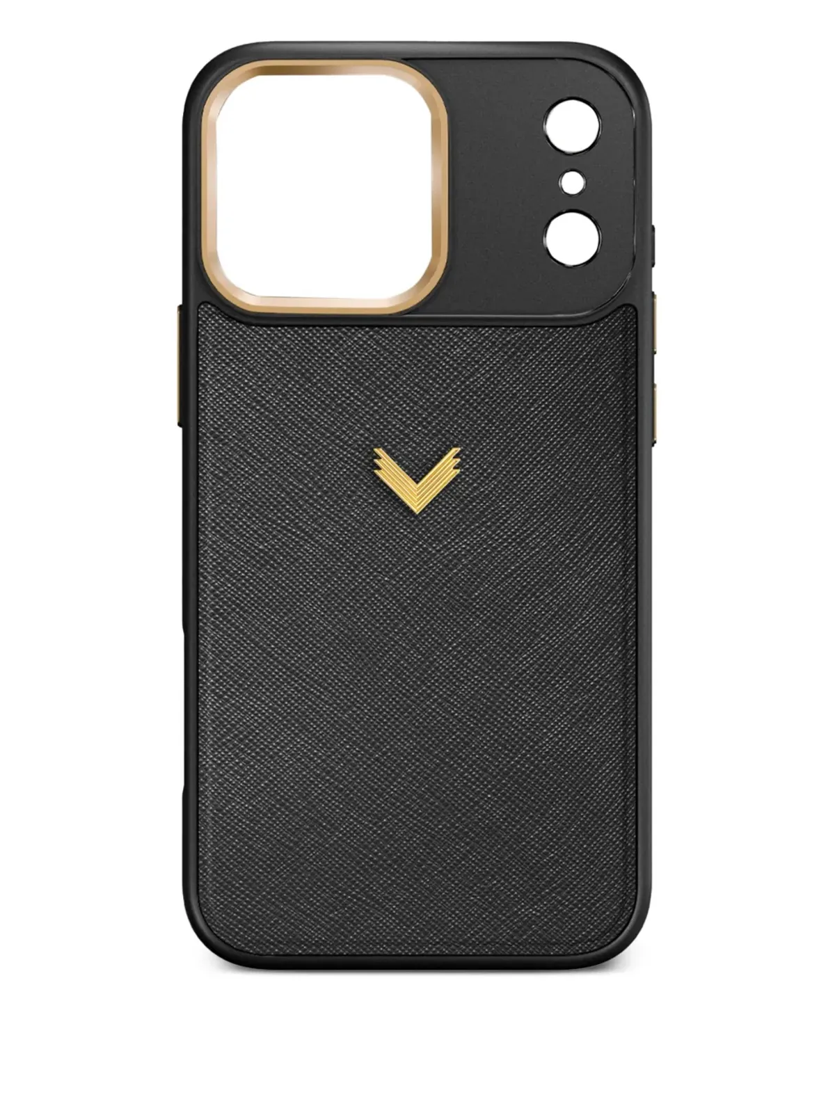 VELANTE Montserrat iPhone 17 Pro Max サフィアーノレザー スマホケース - ブラック - 画像1