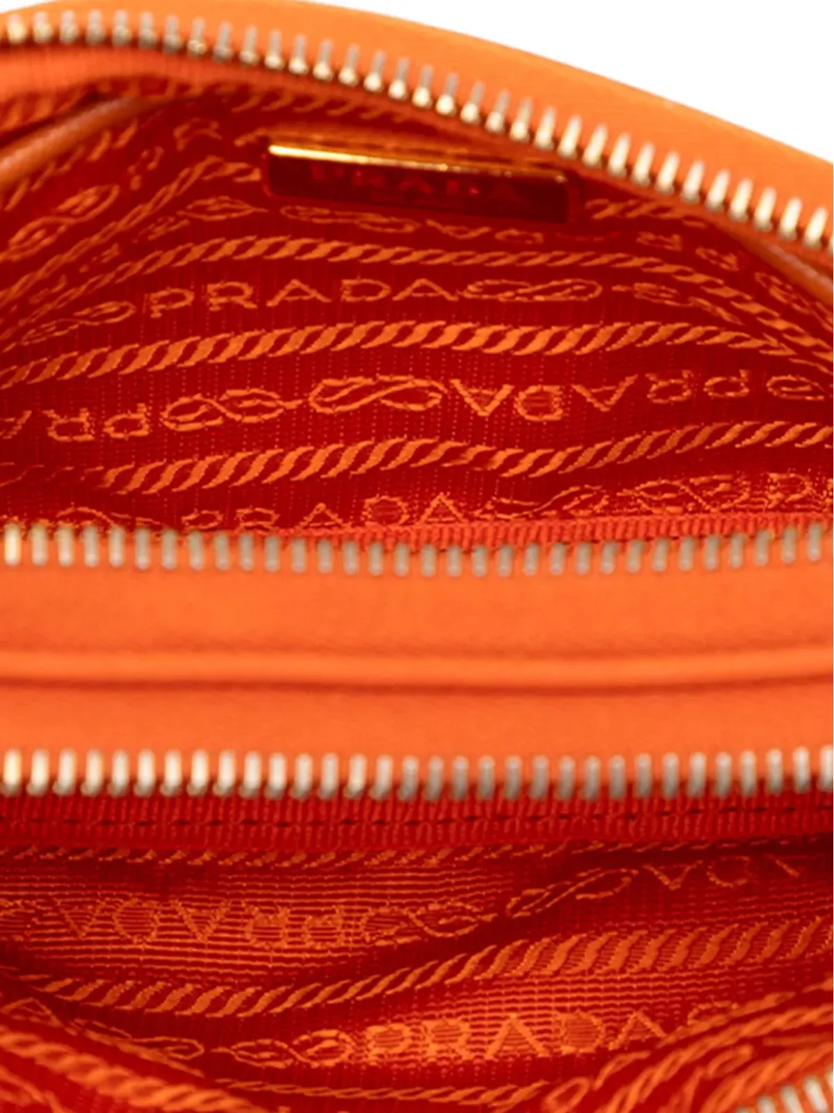 Prada ビンテージ 2000-2013 ミニ テスツート ダブルジップ カメラバッグ クロスボディバッグ - オレンジ - 画像5
