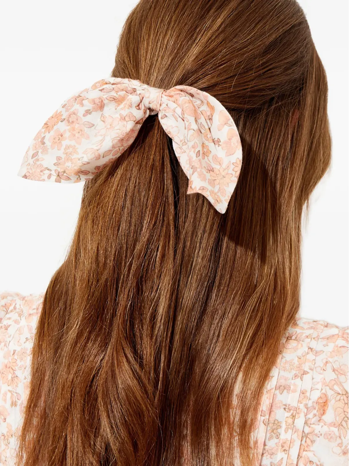 LoveShackFancy Kids 花柄パターンのシュシュ（3点セット） - Neutrals - 画像4