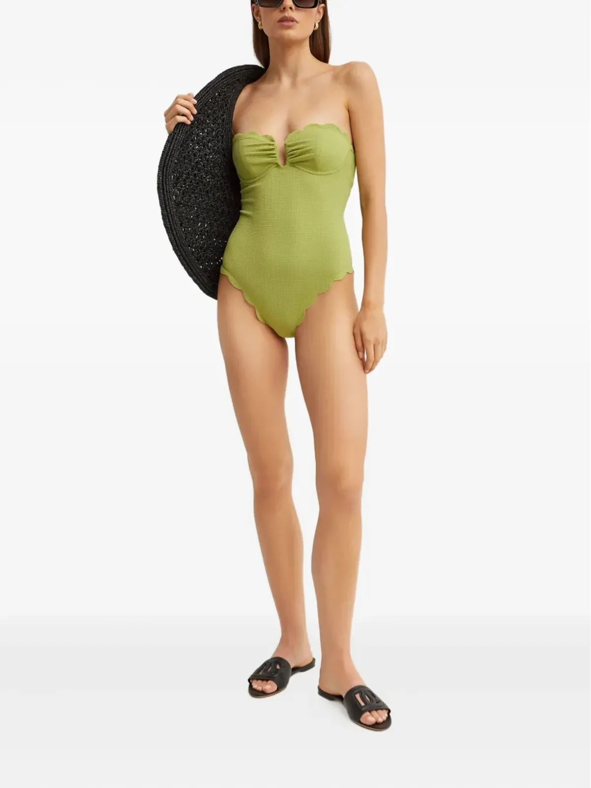 Marysia Lisbon scalloped-hem swimsuit - 画像5