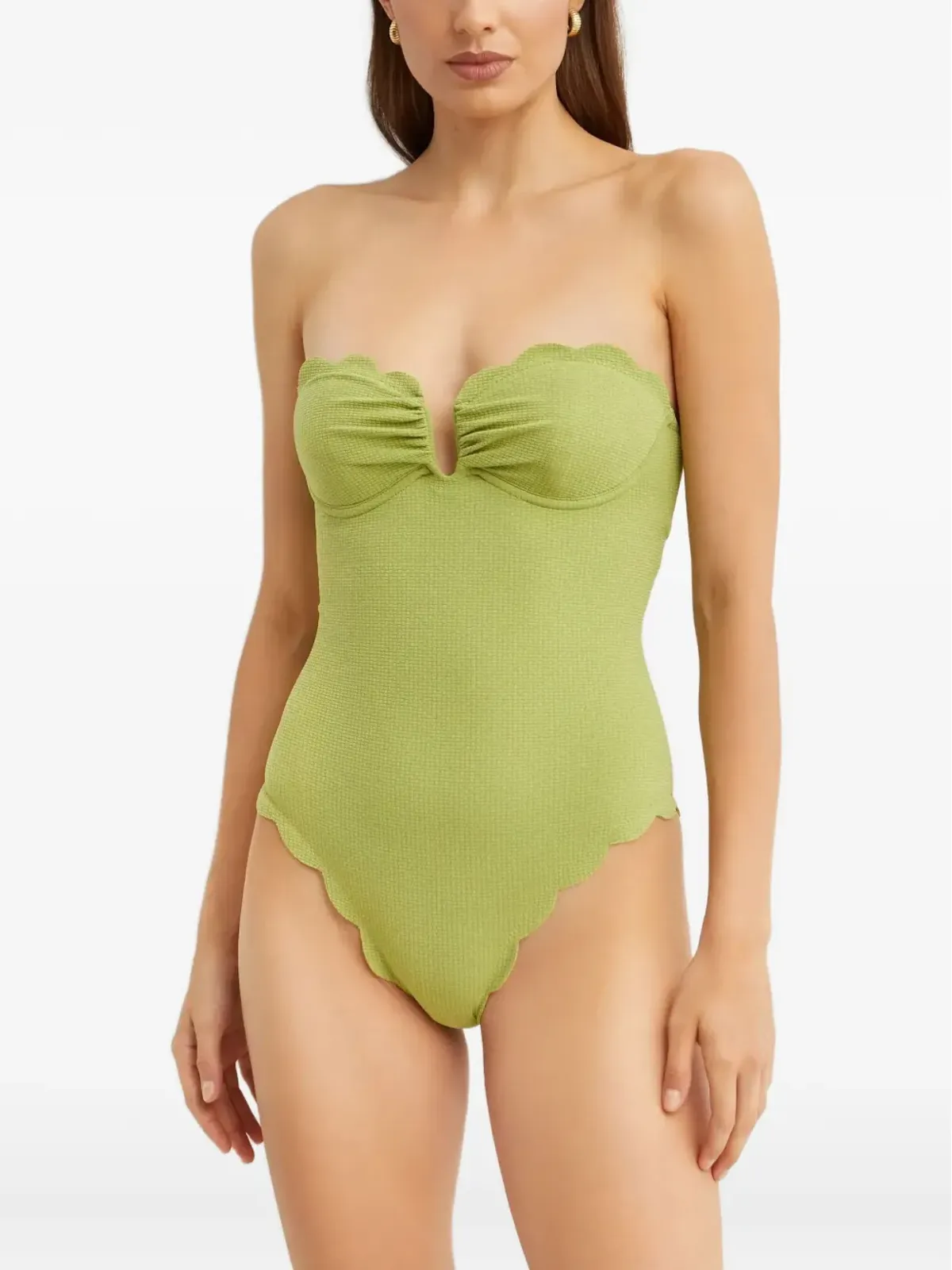 Marysia Lisbon scalloped-hem swimsuit - 画像3