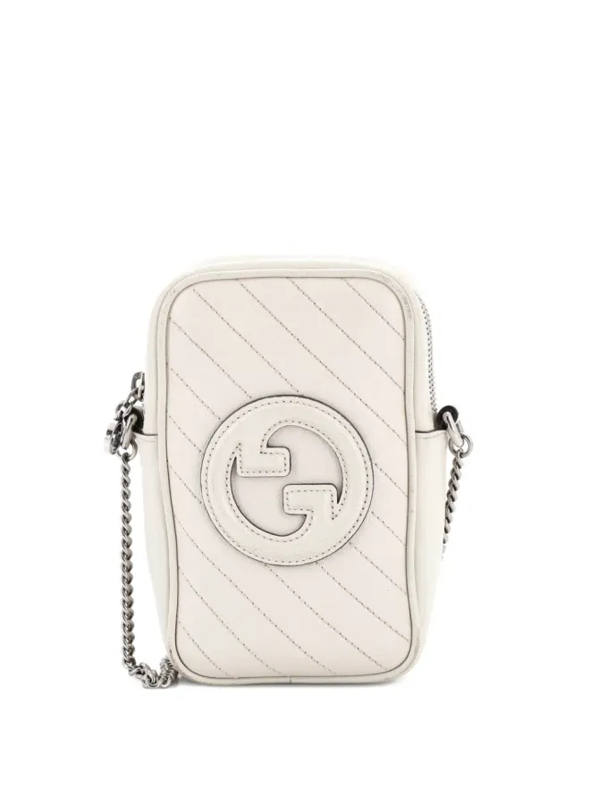 Gucci Pre-Owned Gucci ビンテージ Blondie NM 斜めキルティング レザー ミニ クロスボディ バッグ - ニュートラルカラーの商品画像