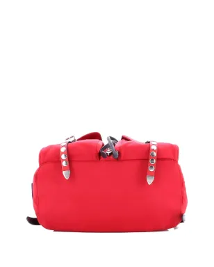 Prada ビンテージ Vela Tessuto with Studded Leather バックパック - レッド - サムネイル3