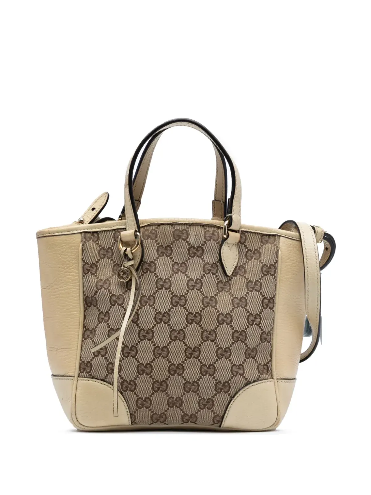 ビンテージ Gucci GGキャンバス Bree サッチェル ブラウン - 画像1