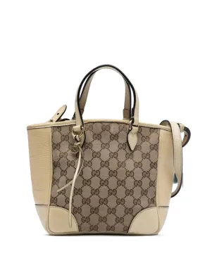 ビンテージ Gucci GGキャンバス Bree サッチェル ブラウン - サムネイル1