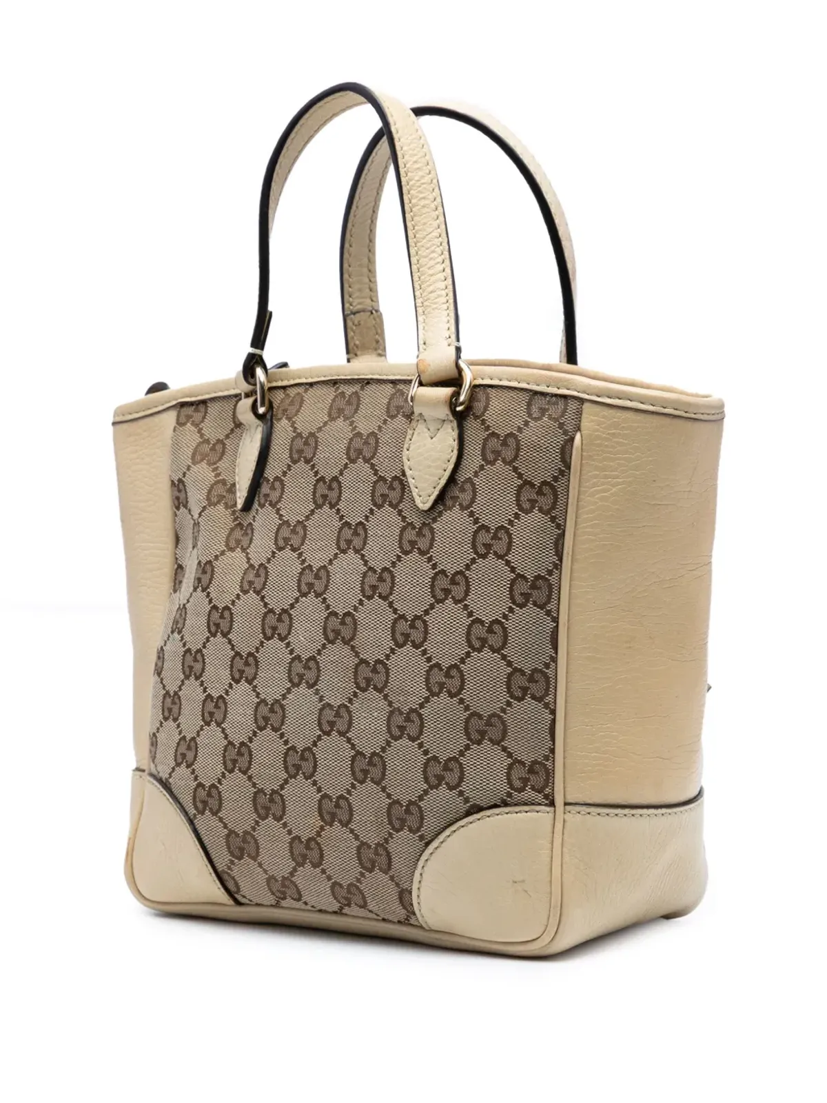 ビンテージ Gucci GGキャンバス Bree サッチェル ブラウン - 画像3