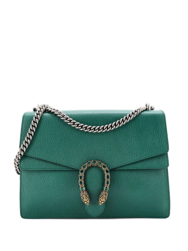 Gucci Pre-Owned Gucci ビンテージ ディオニュソス バッグ レザー ミディアム ショルダーバッグ - グリーンの商品画像
