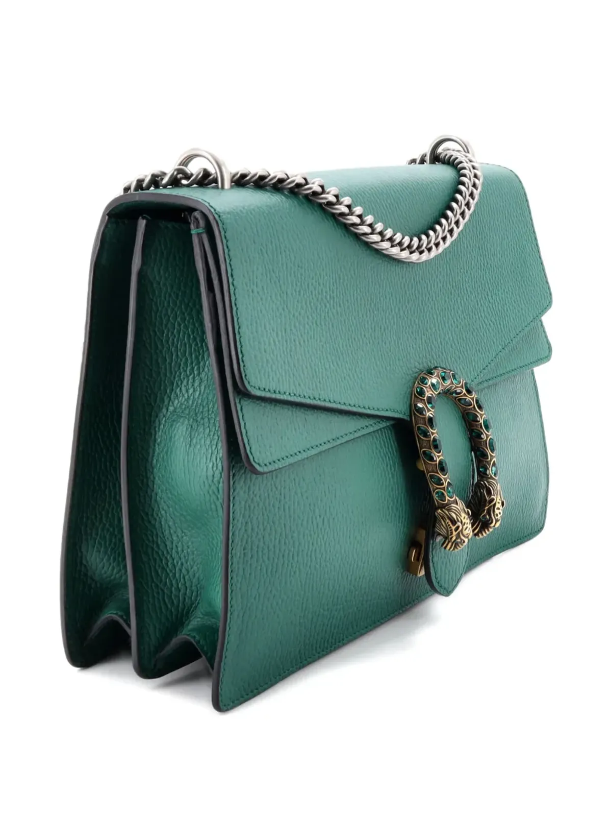 Gucci ビンテージ ディオニュソス バッグ レザー ミディアム ショルダーバッグ - グリーン - 画像3