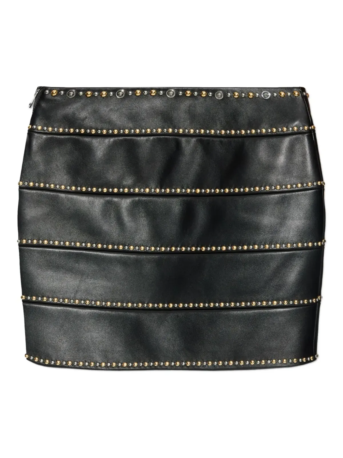 Versace スタッズ装飾ミニスカート - 画像1