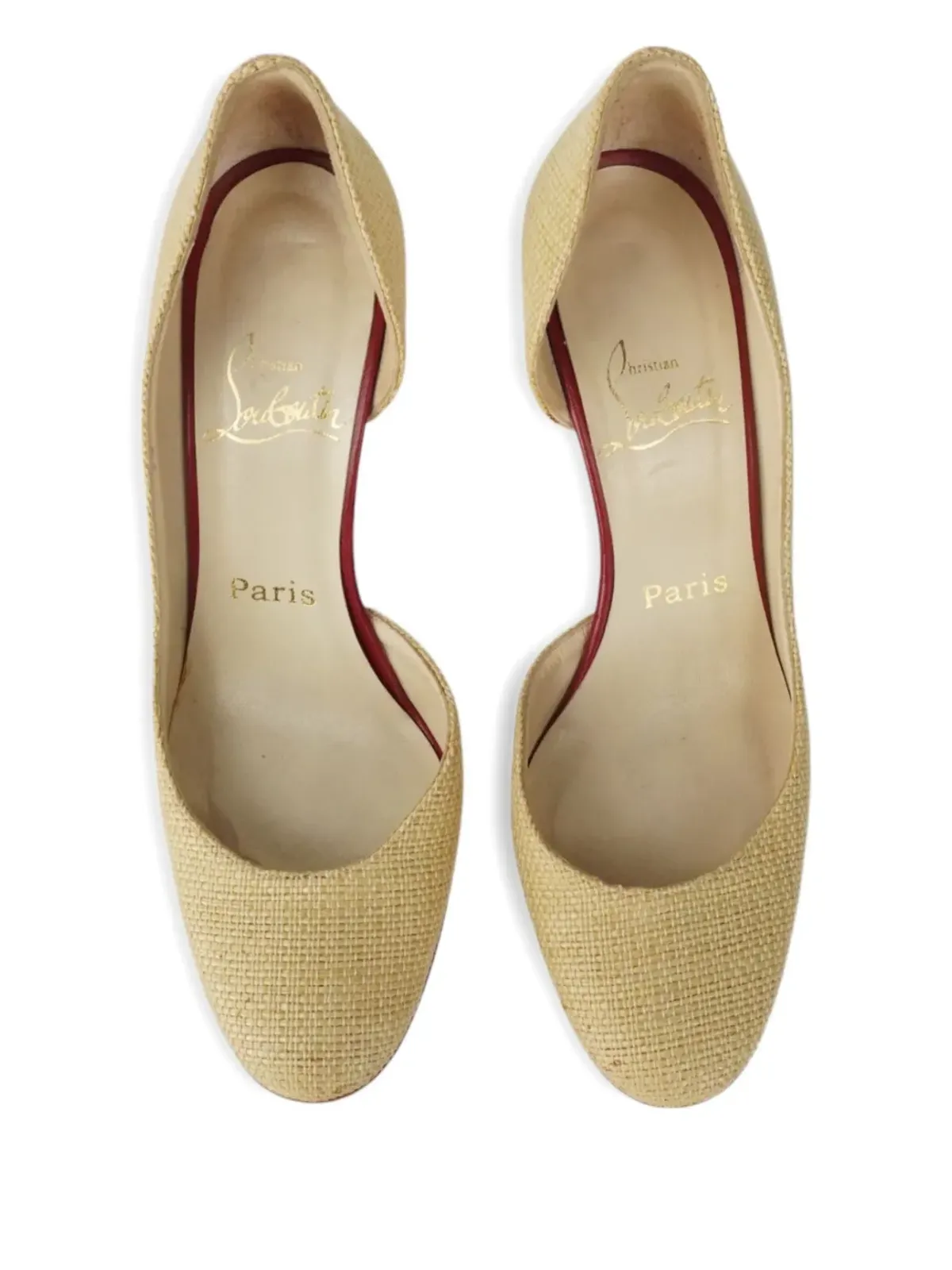 Christian Louboutin ビンテージ ラタンヒール - 画像4