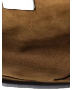 Gucci ビンテージ パドロック GG キャンバスとレザーの大型クラッチバッグ - Neutrals - サムネイル4