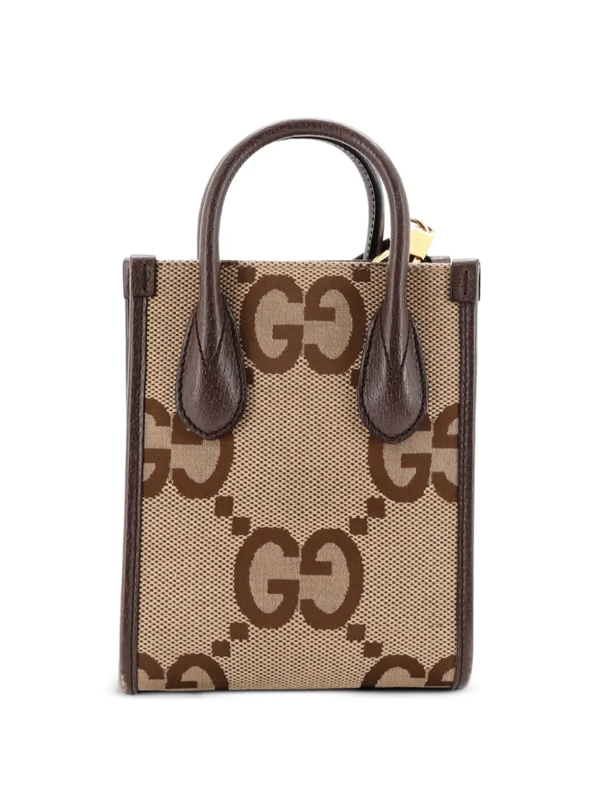 Gucci ビンテージ 縦型トート ジャンボ GGキャンバス ミニ クロスボディ バッグ - ニュートラル系 - 画像2