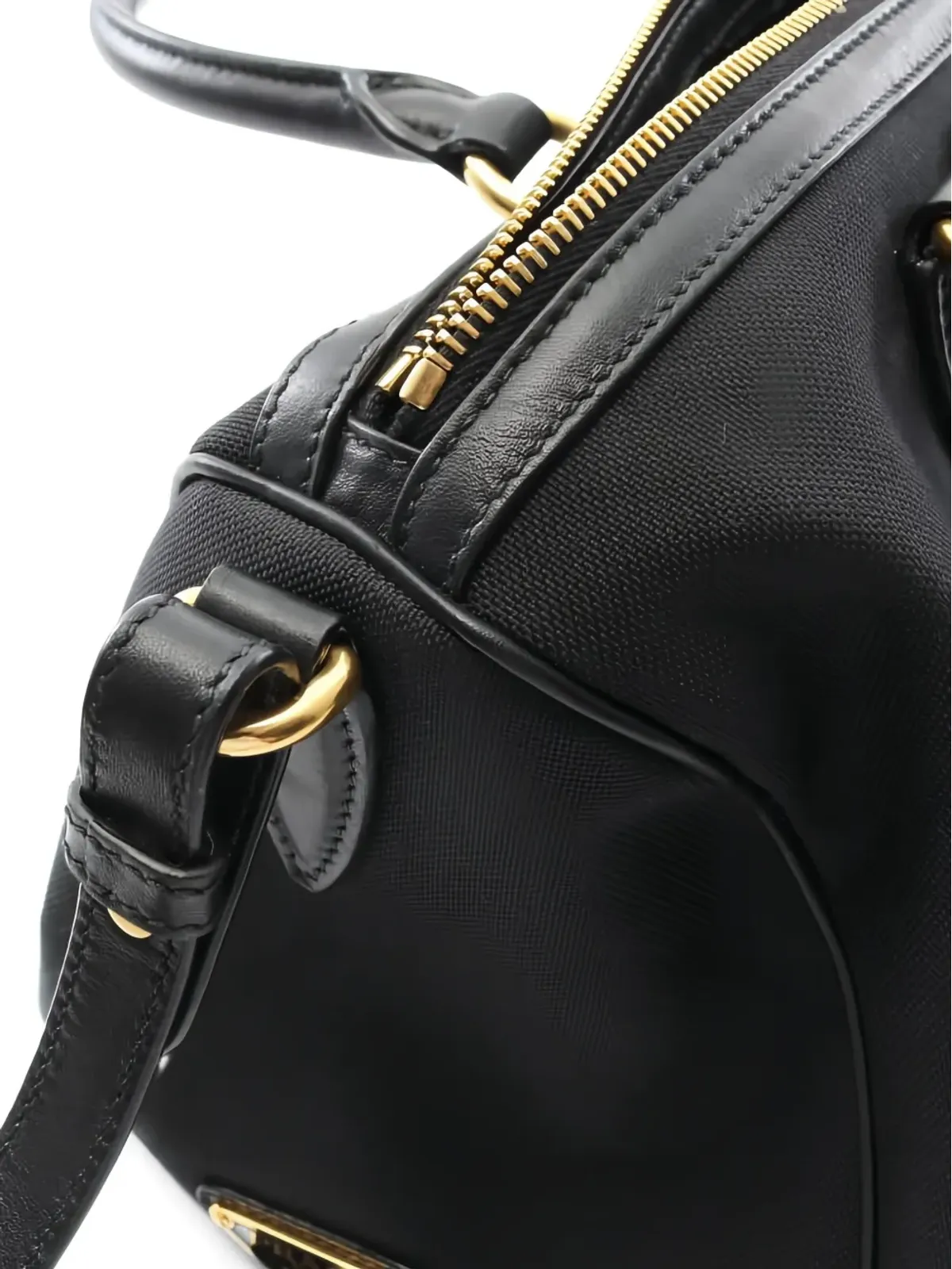Prada ビンテージ ミニ ボストンバッグ - ブラック - 画像3