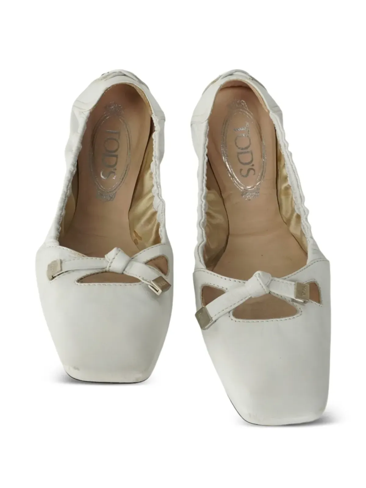 Tod's Vintage レザー バレエフラット - 画像3