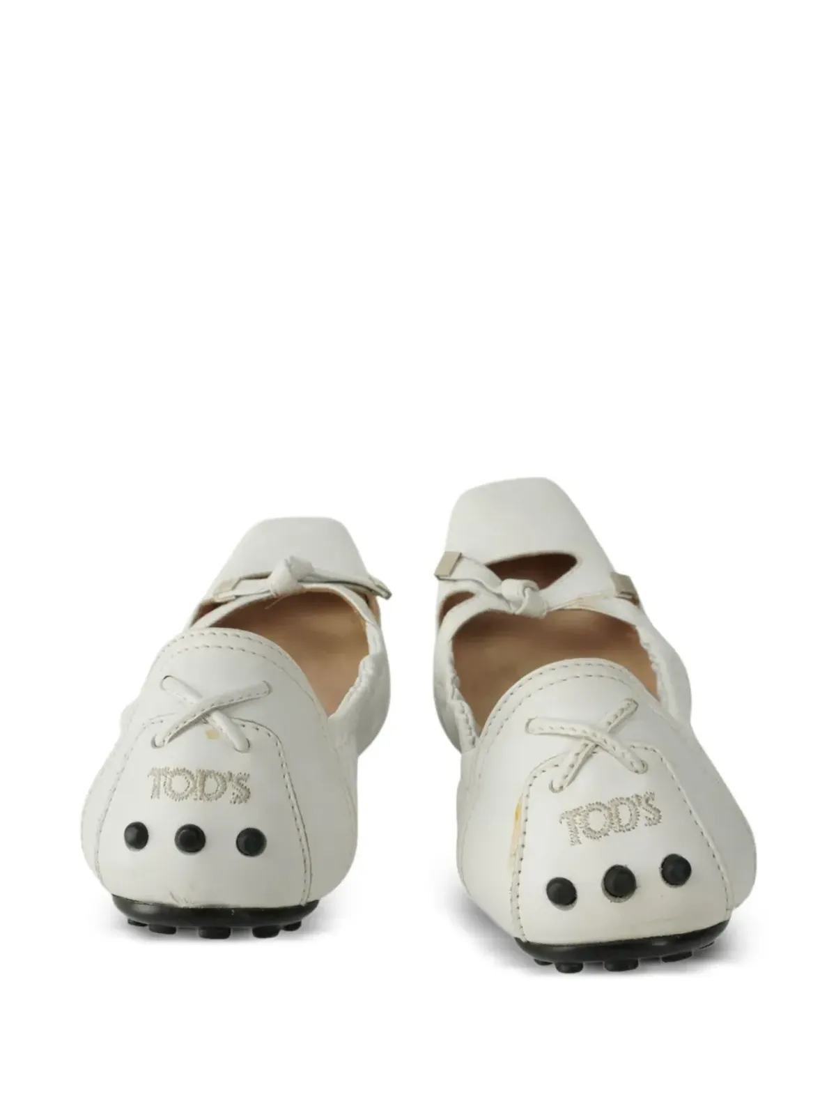 Tod's Vintage レザー バレエフラット - 画像4