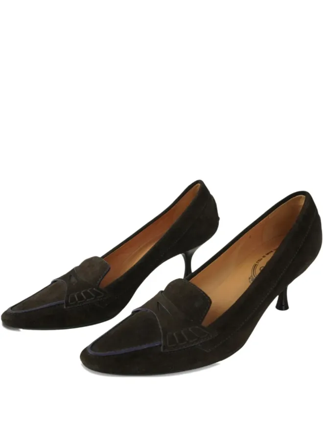 Tod's Vintage Tod's Vintage スエードのキトゥンヒールパンプスの商品画像