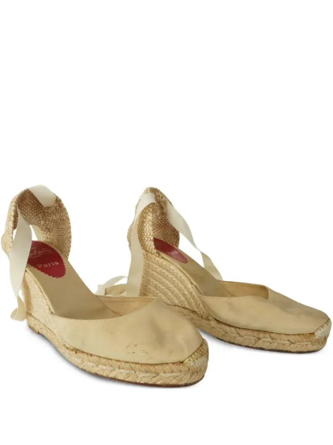 Christian Louboutin Pre-Owned Christian Louboutin Pre-Owned レザーエスパドリーユ（ベージュ系）の商品画像