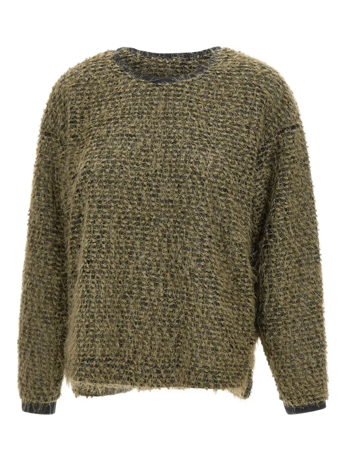 ELENA MIRO bouclé threadセーター - Brown - 画像3