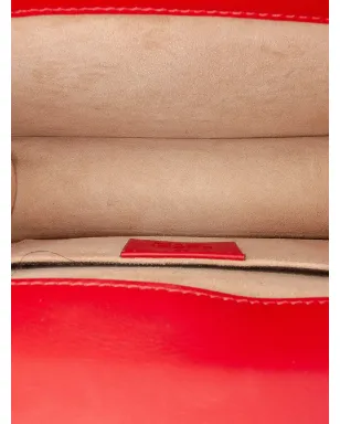 Gucci ビンテージ ミニ カーフスキン シルヴィー サッチェル - レッド - サムネイル5