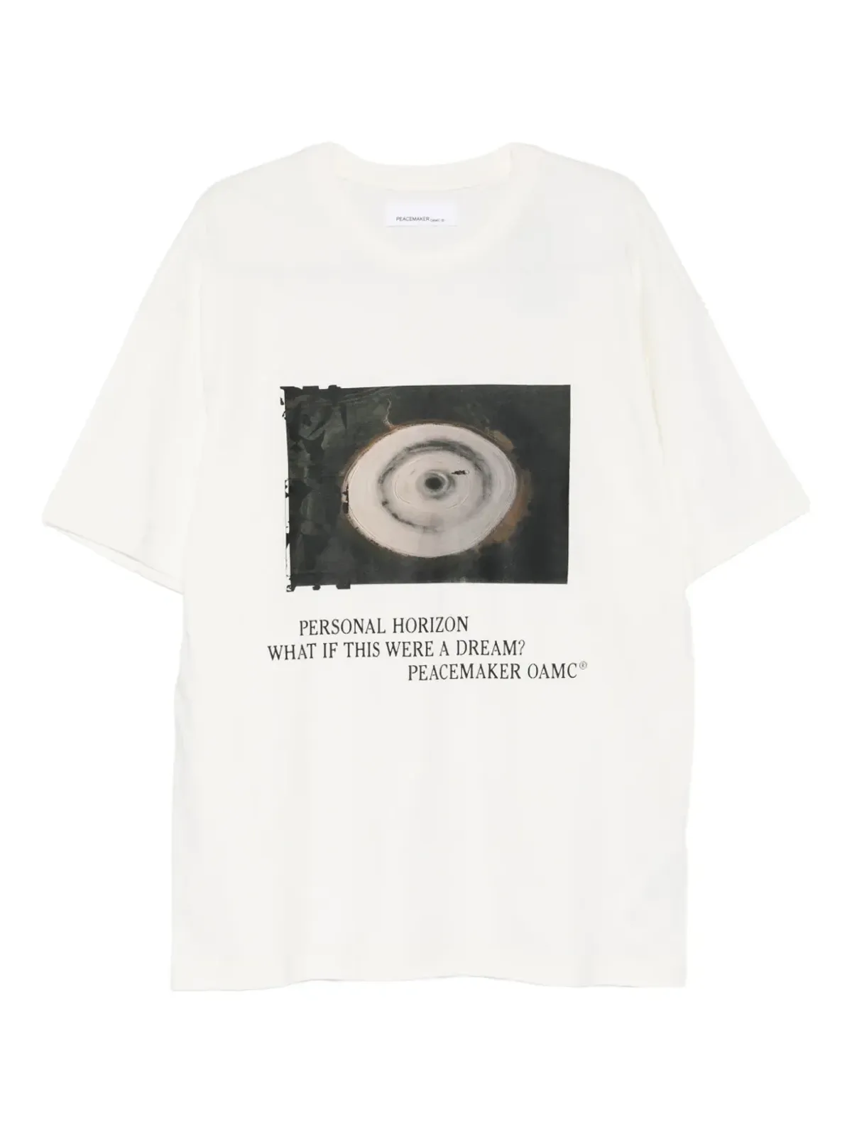 OAMC Peacemaker グラフィックプリントTシャツ ホワイト - 画像1