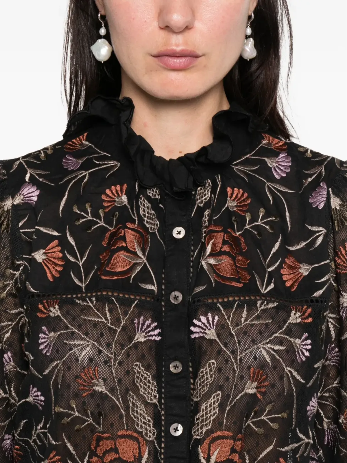 Antik Batik Arima blouse - Black - 画像5